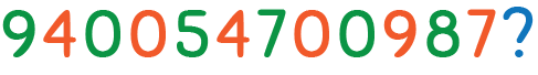řekly vám tyto číslice 940054700987?